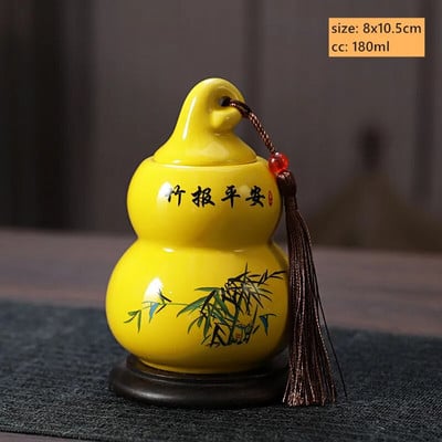 180 ml kineska keramička posuda za pohranu čaja Pu'er, zatvorena, otporna na vlagu, limenka za čaj, kućna prijenosna posuda za kavu, pribor za čaj