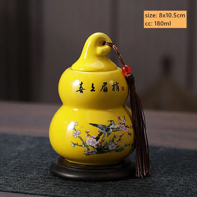 180 ml kineska keramička posuda za pohranu čaja Pu'er, zatvorena, otporna na vlagu, limenka za čaj, kućna prijenosna posuda za kavu, pribor za čaj