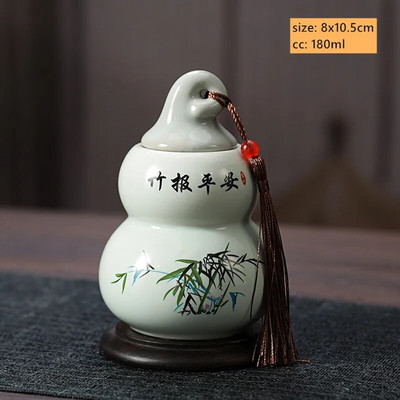 180 ml kineska keramička posuda za pohranu čaja Pu'er, zatvorena, otporna na vlagu, limenka za čaj, kućna prijenosna posuda za kavu, pribor za čaj