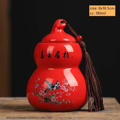 180 ml kineska keramička posuda za pohranu čaja Pu'er, zatvorena, otporna na vlagu, limenka za čaj, kućna prijenosna posuda za kavu, pribor za čaj