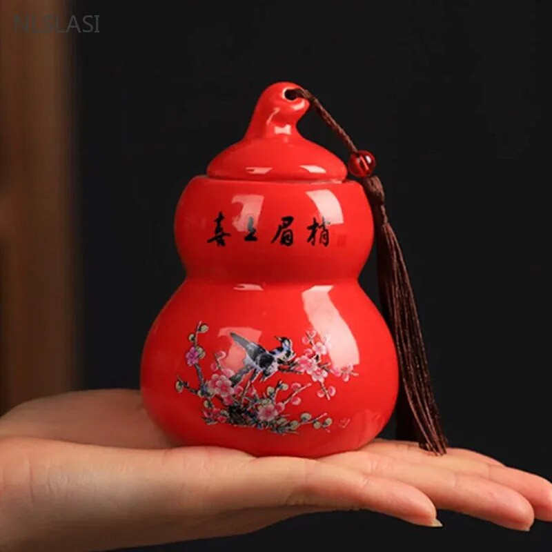 180 ml kineska keramička posuda za pohranu čaja Pu'er, zatvorena, otporna na vlagu, limenka za čaj, kućna prijenosna posuda za kavu, pribor za čaj