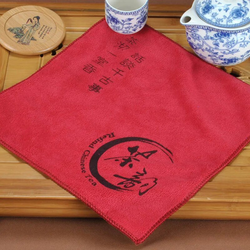 Teekangas Absorbent Tugev Teesalvrätikud Teekomplekt Aksessuaarid Kena Kingitus Teerätikud 1 tk Fiber 30*30cm