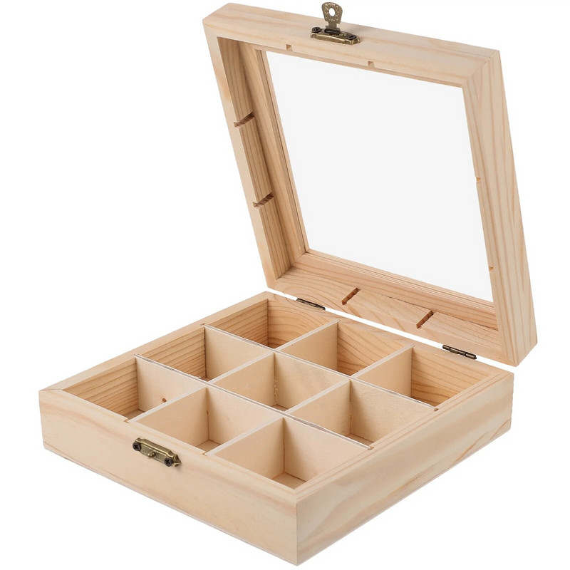 Kodumajapidamises kasutatava teekoti hoidja suhkrupaki korraldaja restorani kohvikonteinerite karp puidust