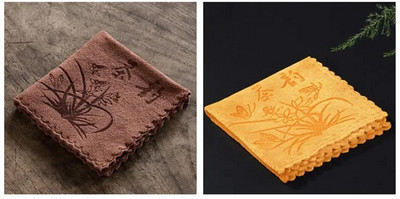 2 vnt / rinkinys Sutirštintas rankšluostis Minkštas Valymas Pliušis Sugeriantis Vandenį Skudurinė Arbatos Servetėlės Audinys Stalo arbatinukas Padėkliukas arbatos rinkinys Priedai