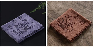 2 vnt / rinkinys Sutirštintas rankšluostis Minkštas Valymas Pliušis Sugeriantis Vandenį Skudurinė Arbatos Servetėlės Audinys Stalo arbatinukas Padėkliukas arbatos rinkinys Priedai