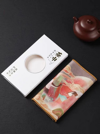 Китайска висококачествена кърпа за чай, кърпа за чай плюс дебела абсорбираща подложка за маса за чай, кадифена парцалена гърне, кърпа, подложка, аксесоари, кърпа, подарък
