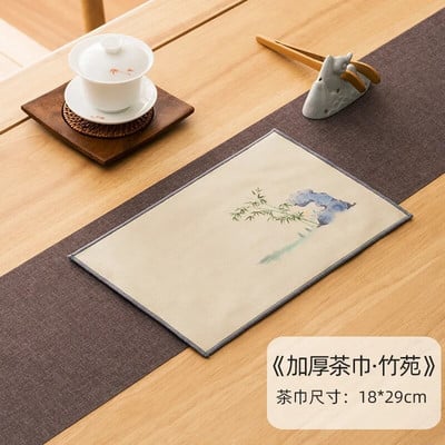 Prosop de ceai chinezesc de calitate superioară Pânză de ceai Plus Covoraș de masă absorbant pentru ceai din catifea Oală de prosop Accesorii din pânză Prosop Cadou