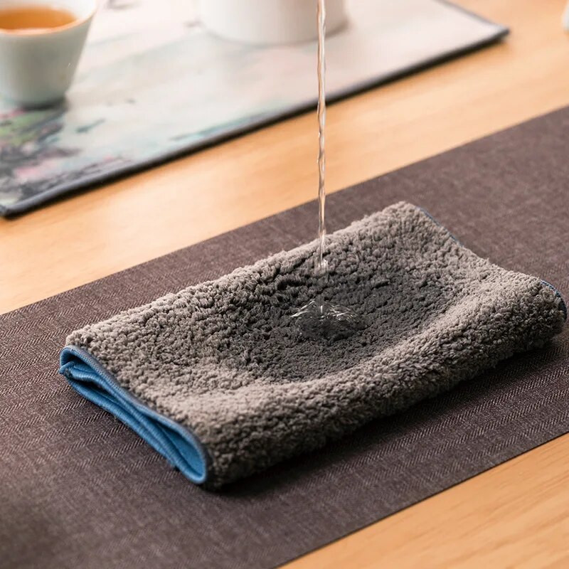 Prosop de ceai chinezesc de calitate superioară Pânză de ceai Plus Covoraș de masă absorbant pentru ceai din catifea Oală de prosop Accesorii din pânză Prosop Cadou