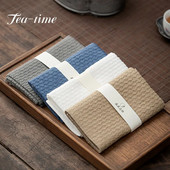 Kung Fu arbatos rankšluostis Arbatos audinys Absorbentas Zen Cloth Arbatos stalo arbatos ceremonijos priedai Arbatos švarios servetėlės Paklodės Medvilninis Lininis Kilimėlis Dovanos