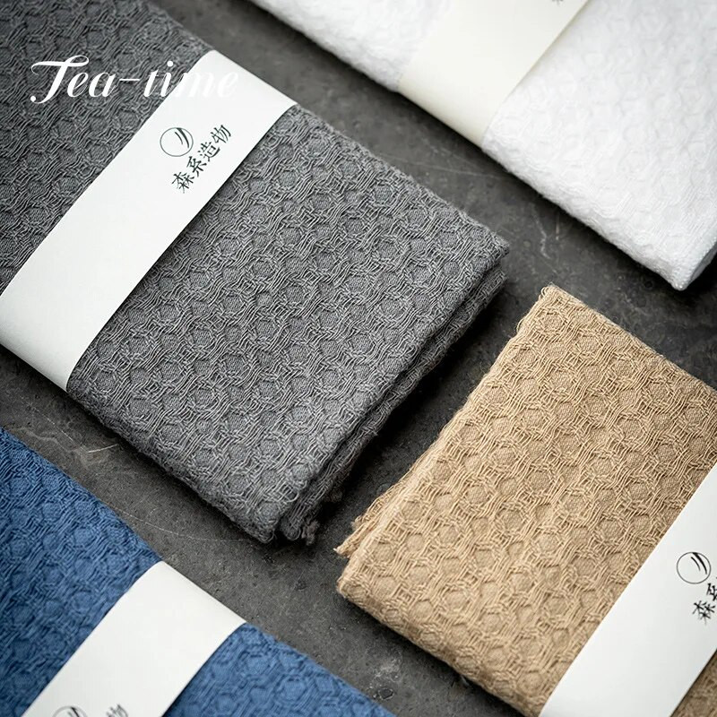Kung Fu arbatos rankšluostis Arbatos audinys Absorbentas Zen Cloth Arbatos stalo arbatos ceremonijos priedai Arbatos švarios servetėlės Paklodės Medvilninis Lininis Kilimėlis Dovanos
