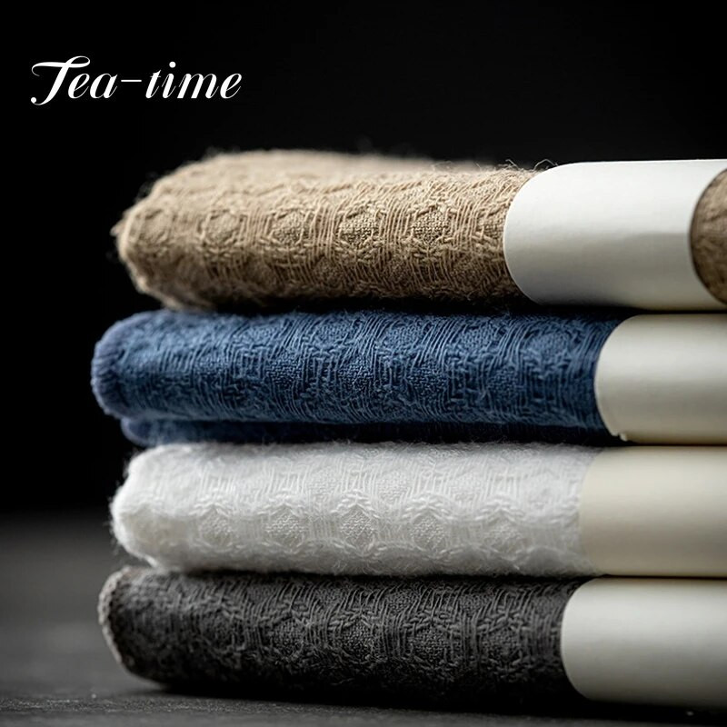 Kung Fu arbatos rankšluostis Arbatos audinys Absorbentas Zen Cloth Arbatos stalo arbatos ceremonijos priedai Arbatos švarios servetėlės Paklodės Medvilninis Lininis Kilimėlis Dovanos