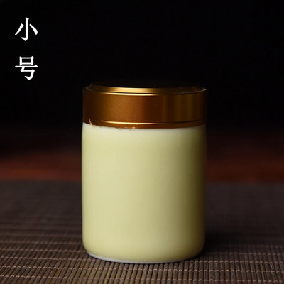 Keramička posuda za čaj s metalnim poklopcem Putna limenka za čaj Praktična mala kutija za čaj Posuda za čaj Spremnik za pohranu Organizator čaja Staklenka za slatkiše