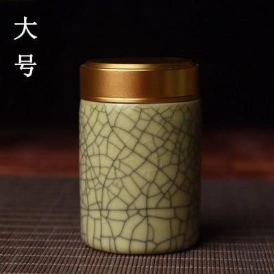 Keramička posuda za čaj s metalnim poklopcem Putna limenka za čaj Praktična mala kutija za čaj Posuda za čaj Spremnik za pohranu Organizator čaja Staklenka za slatkiše