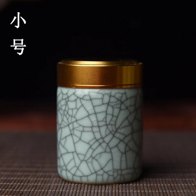 Keramička posuda za čaj s metalnim poklopcem Putna limenka za čaj Praktična mala kutija za čaj Posuda za čaj Spremnik za pohranu Organizator čaja Staklenka za slatkiše