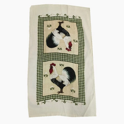 1Τμ 40x70cm Πολύχρωμη εμπριμέ βαμβακερή πετσέτα τσαγιού Πανί κουζίνας Πανί καθαρισμού Απορρόφησης νερού Δώρο πάρτι για το σπίτι