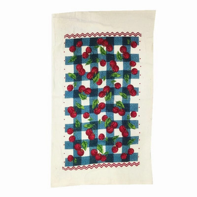 1Τμ 40x70cm Πολύχρωμη εμπριμέ βαμβακερή πετσέτα τσαγιού Πανί κουζίνας Πανί καθαρισμού Απορρόφησης νερού Δώρο πάρτι για το σπίτι