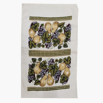 1Τμ 40x70cm Πολύχρωμη εμπριμέ βαμβακερή πετσέτα τσαγιού Πανί κουζίνας Πανί καθαρισμού Απορρόφησης νερού Δώρο πάρτι για το σπίτι