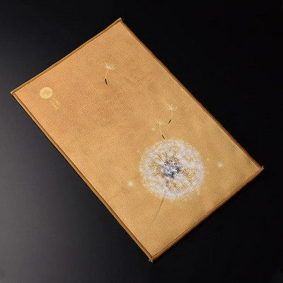 Teerätik Mikrokiust imitatsiooniga hirvenahast kahekihiline Kung Fu teekomplekt käterätikud Käsitsi maalitud paksendatud puhastuslapp köögirätik