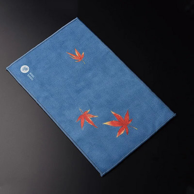 Teerätik Mikrokiust imitatsiooniga hirvenahast kahekihiline Kung Fu teekomplekt käterätikud Käsitsi maalitud paksendatud puhastuslapp köögirätik