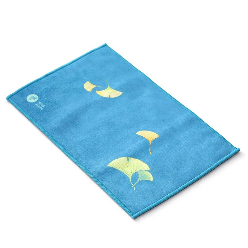 Teerätik Mikrokiust imitatsiooniga hirvenahast kahekihiline Kung Fu teekomplekt käterätikud Käsitsi maalitud paksendatud puhastuslapp köögirätik