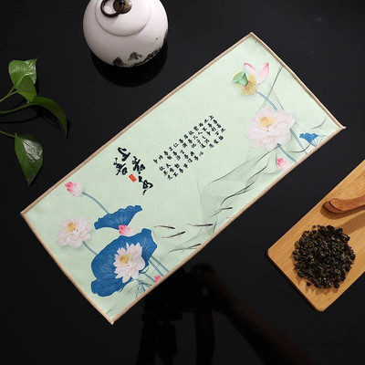 Hiina värvitud paks teerätik üliimav kvaliteetne teekomplekti tarvikud Lauamatid Kodumajapidamises kasutatav professionaalne RagTea salvrätik