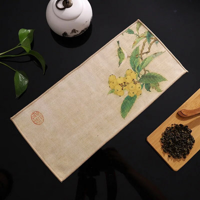 Hiina värvitud paks teerätik üliimav kvaliteetne teekomplekti tarvikud Lauamatid Kodumajapidamises kasutatav professionaalne RagTea salvrätik