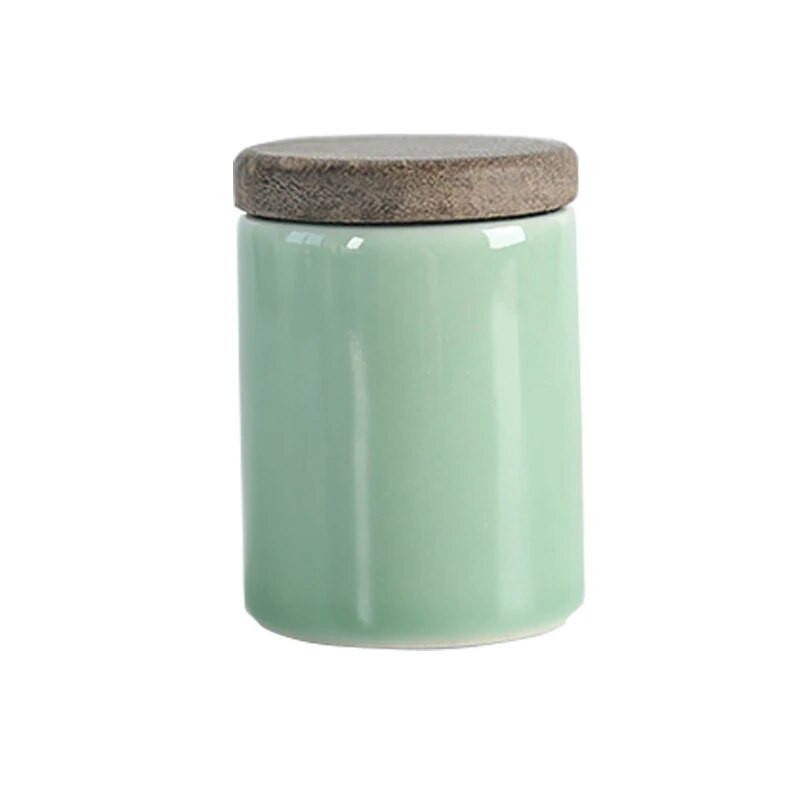 Celadon Boutique teekann Väike kaasaskantav mini-teekannus Jaapani stiilis keraamiline suletud pott puidust kaanega tee lao teekomplekt