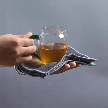 Kung Fu Чаена кърпа Чаена кърпа Абсорбираща удебелена кърпа за сервиз за чай Чаена маса Покривка за чаена маса Специални кърпички Аксесоари за чаена маса Zen