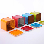 Tee ruudukujuline plekkpurk must tee kaasaskantav teepurk Väike plekkplaadiga teepurk Teesuhkru säilituskonteiner