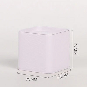 Tee ruudukujuline plekkpurk must tee kaasaskantav teepurk Väike plekkplaadiga teepurk Teesuhkru säilituskonteiner