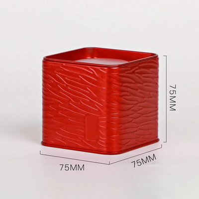 Tee ruudukujuline plekkpurk must tee kaasaskantav teepurk Väike plekkplaadiga teepurk Teesuhkru säilituskonteiner