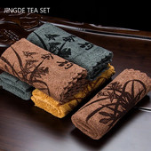 Vintage ζωγραφιστό πετσέτα τσαγιού Τραπεζάκια τσαγιού Τραπεζομάντιλα Ειδικά κουρέλια Σετ τσαγιού Αξεσουάρ καθαρισμού Home Square Absorbent Tea Mat