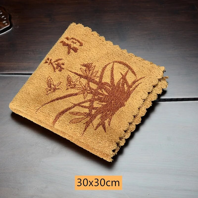 Vintage ζωγραφιστό πετσέτα τσαγιού Τραπεζάκια τσαγιού Τραπεζομάντιλα Ειδικά κουρέλια Σετ τσαγιού Αξεσουάρ καθαρισμού Home Square Absorbent Tea Mat