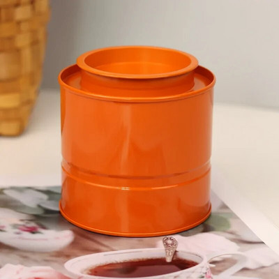 Teepurgi hoiustamine plekk-konteiner kanisterkarp metallist lahtiselt jahu kommid terasest roostevabast lehtedest köök suletud pakend teenõud