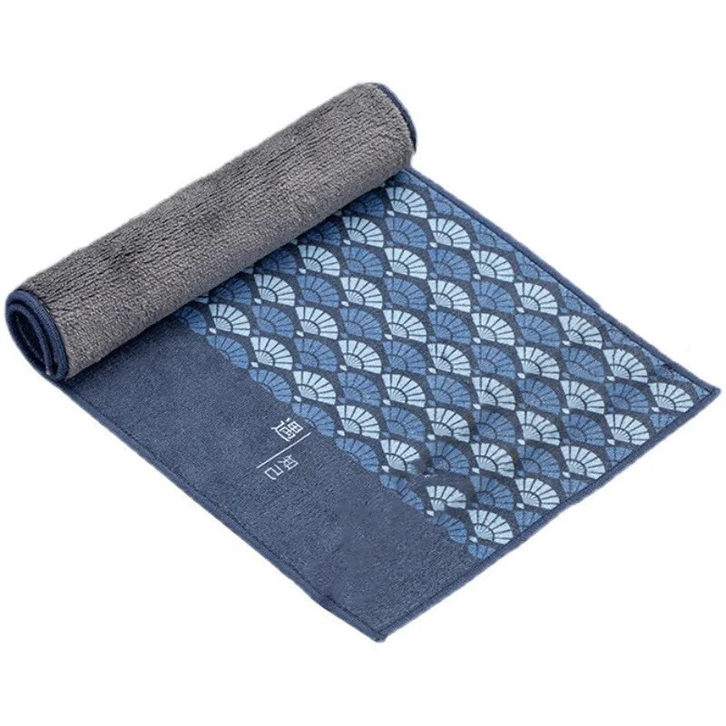 Vintage värvitud paks seemisnahast teerätik majapidamises kasutatav Zen-tee laudlina kõrgekvaliteediline imav teealus Teesalvrätik teekomplekti tarvikud