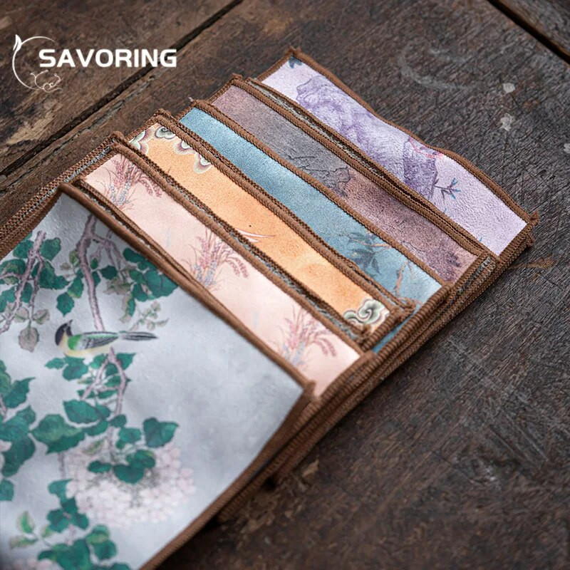 Prosop de ceai îngroșat de ultimă generație Prosop de curățare pentru ceainic Prosop de absorbție Servețele de ceai de uz casnic Pânză de ceai Decorare Cha