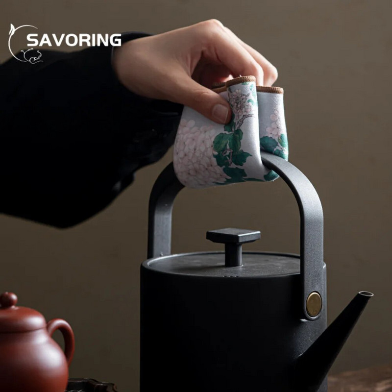 Prosop de ceai îngroșat de ultimă generație Prosop de curățare pentru ceainic Prosop de absorbție Servețele de ceai de uz casnic Pânză de ceai Decorare Cha