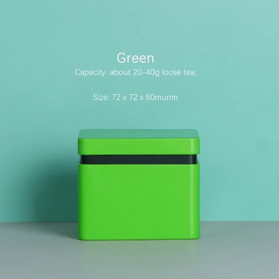 Teepurgiga suletud miniraudne teekorgija Ruudukujuline plekkkarp lahtine tee/teepillid/teekott säilituskarp pühadekinke rauaga konteiner