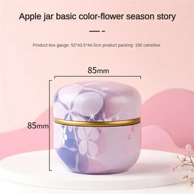 Kaasaskantav teekarp Tee Caddy kohvitee hoiustamiskonteiner Retromustriga trükitud metallpurgid Mini teekarbi korraldaja kingitused