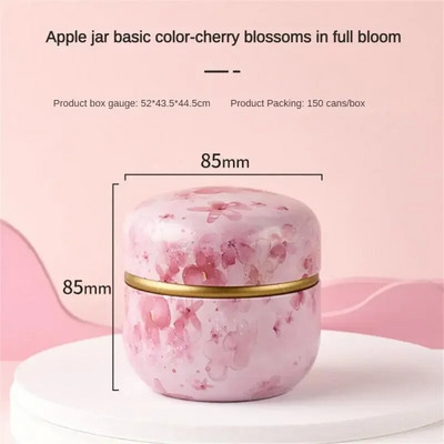 Kaasaskantav teekarp Tee Caddy kohvitee hoiustamiskonteiner Retromustriga trükitud metallpurgid Mini teekarbi korraldaja kingitused