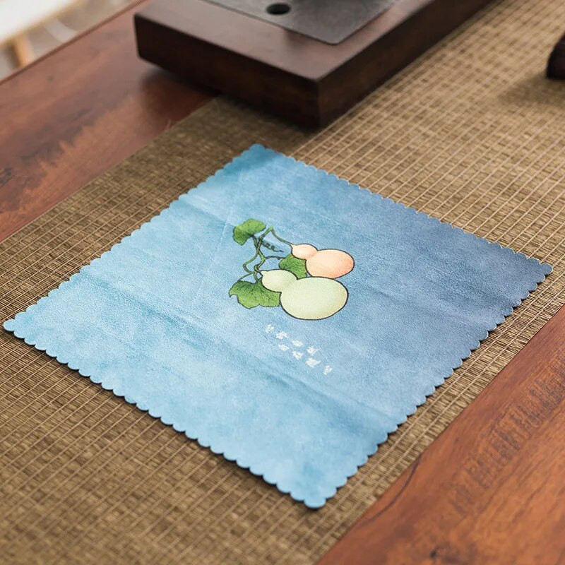 Mikrokiust teerätikud paksendatud imav kalts Käsitsi maalitud majapidamisrätik teetarvikud puhastuslapp laua alusmatt