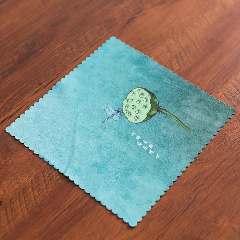 Mikrokiust teerätikud paksendatud imav kalts Käsitsi maalitud majapidamisrätik teetarvikud puhastuslapp laua alusmatt