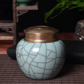 Metallkaanega keraamiline purk Tee Caddy teekarp Suletud purgi hoiupaak Teekorgiti Teekonteiner kommipurgid Toidu säilituskarp