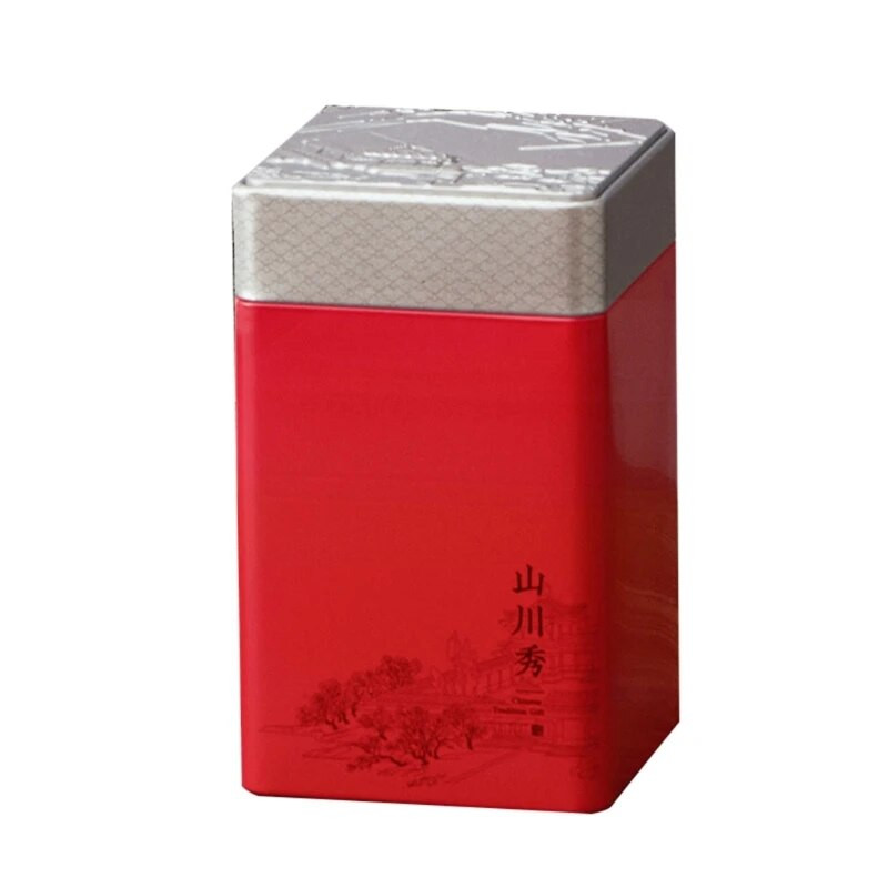 Kaasaskantav tühi teepurgi korduvkasutatav teekonteiner Väike teepakendite karp