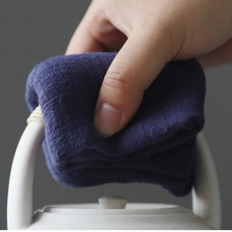 Puuvillane linane teerätik Nõudepesu salvrätikud Zen teetseremoonia matt Serveerimine lilled Aksessuaarid salvrätik taldrikule