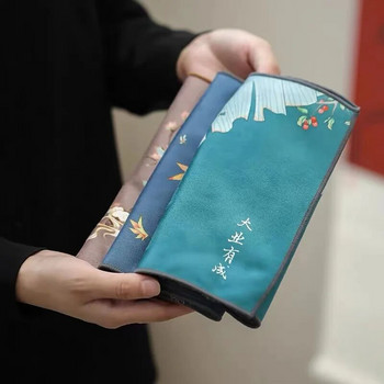 Βαμβακερή πετσέτα τσαγιού κινέζικου στυλ Απορροφητικό ύφασμα τσαγιού από πηλό Αξεσουάρ τσαγιού χαρτοπετσέτας Kung Fu Tea 20X30CM
