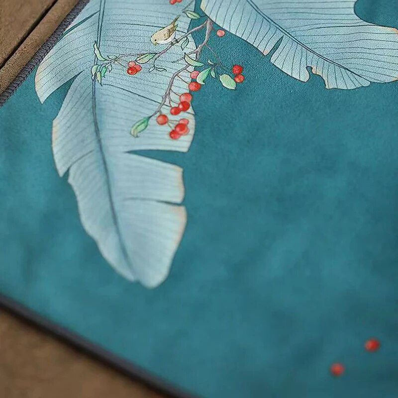 Medvilninis rankšluostis Kinų stiliaus arbatos audinys, sugeriantis molinis arbatos kilimėlis Kung Fu arbatos servetėlė arbatos priedai 20X30CM