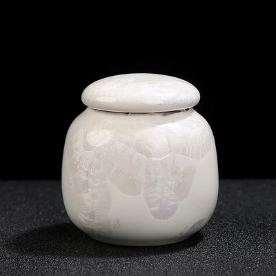 Keraamiline kristallglasuur Väike Tee Caddy Kaasaskantav Kohvihoidja Purk Köök Teepurk Vürtsid Niiskuskindel paak Teekomplekt Tarvikud