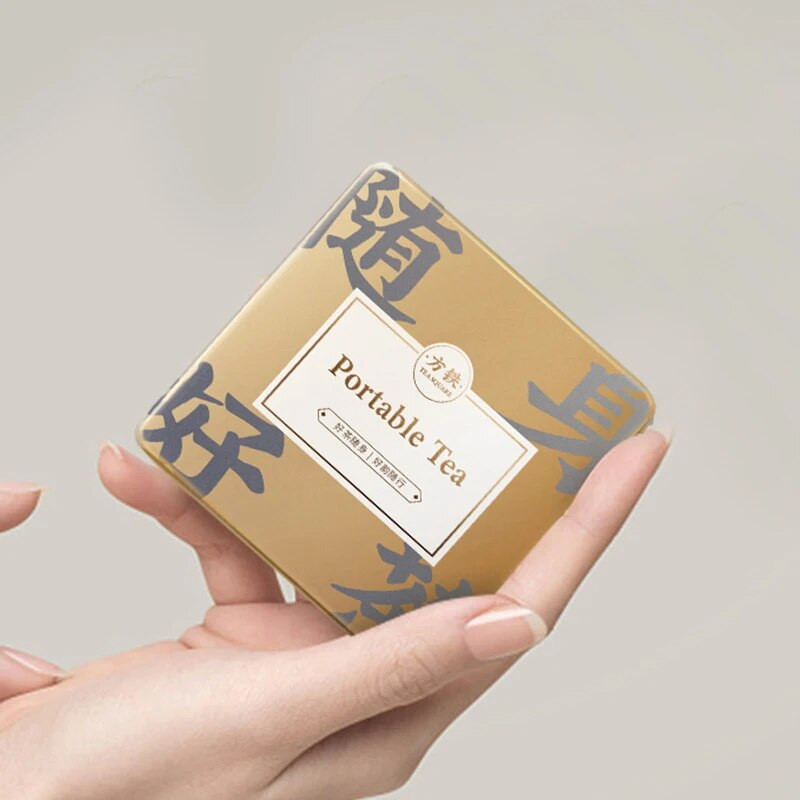 Arbatos skardinė, kūrybinė maža kvadratinė pakuotė, saldainių skardinės, skardinės skardinės