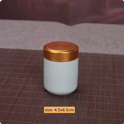 Keraamiline Tee Caddy Mini hoiukarbid Suletud kohvipulbripurgid Teelehed konteiner Kaasaskantav teekarp Korraldaja Peen teekomplekt